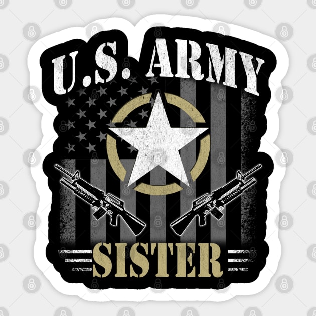 Proud Army Sister Sticker by Otis Patrick